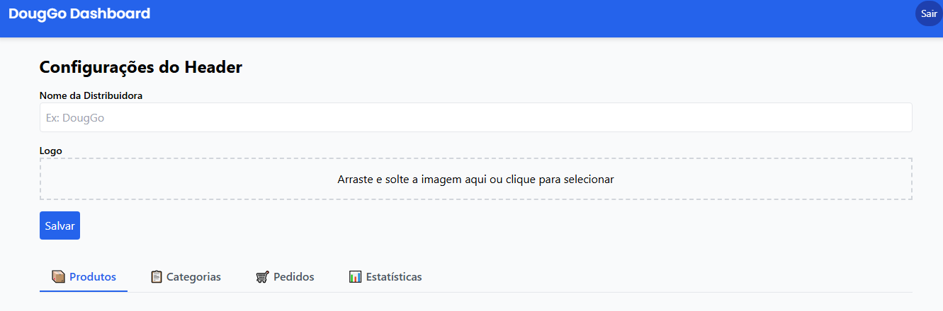 Gerenciar logo e nome
